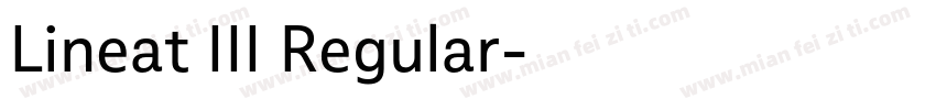 Lineat III Regular字体转换